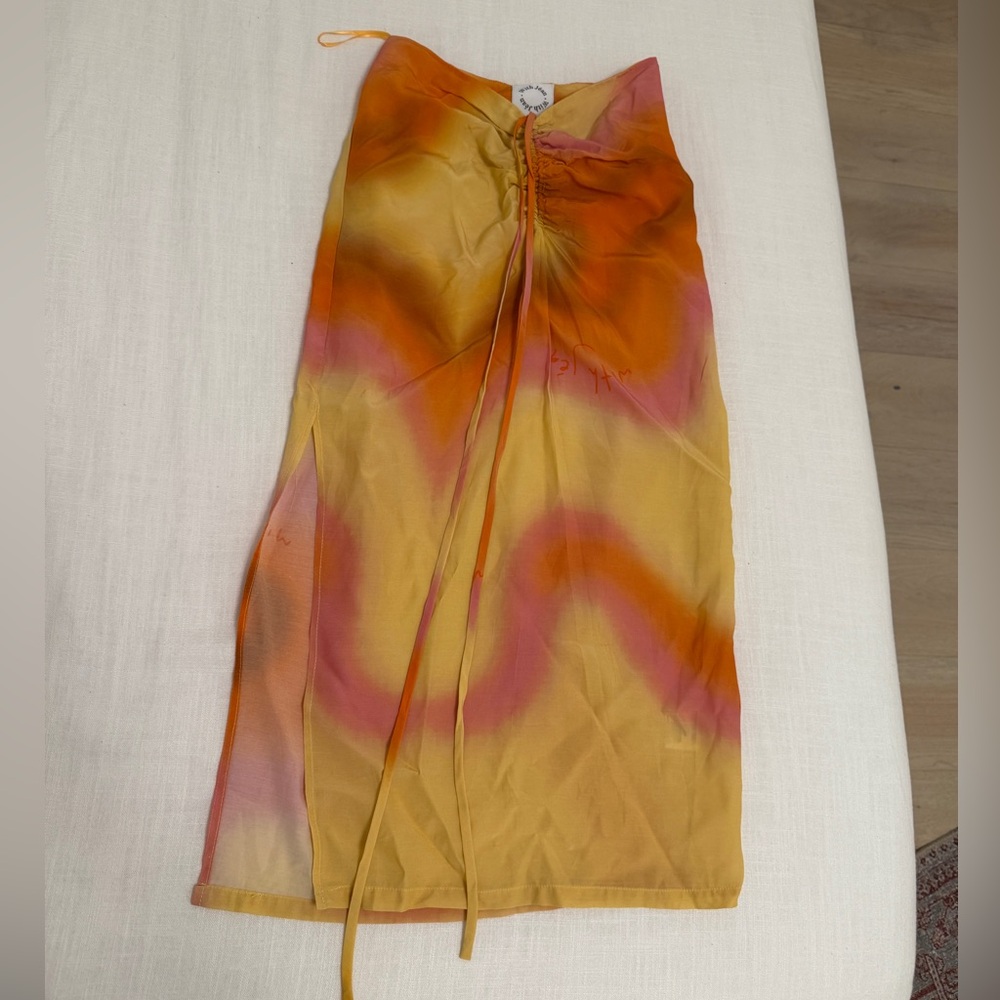 With Jean midi skirt